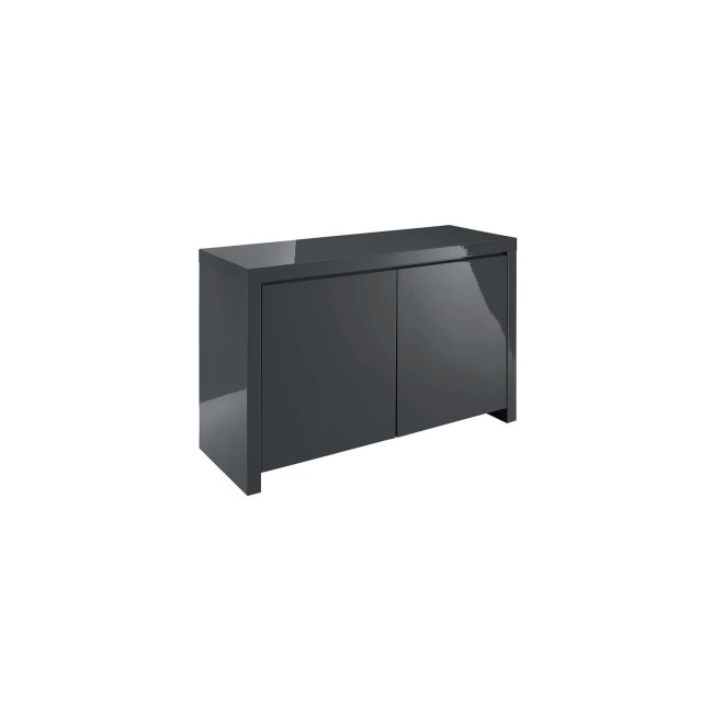 Puro Grey High Gloss TV Unit with Double Doors TV's up to 58"