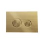 Palma Wall Hung Toilet 1160mm Mechanical WC Frame & Cistern & Brushed Brass Mechanical Flush Plate