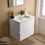 500mm Ideal Standard Eurovit+ White Wall Hung Vanity Unit with Basin