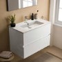 800mm Ideal Standard Eurovit+ White Wall Hung Vanity Unit with Basin