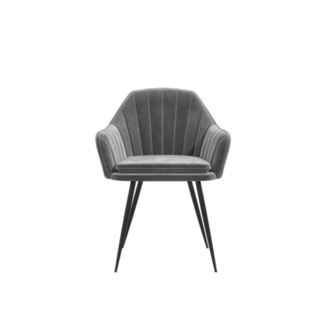 White Gloss Dining Table with Grey Velvet High Back Dining Bench and 2 Dining Chairs - Rochelle