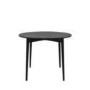 Black Drop Leaf Dining Table Set with 4 Black Spindle Back Chairs - Seats 4 - Rudy