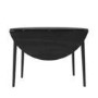 Black Drop Leaf Dining Table Set with 4 Black Spindle Back Chairs - Seats 4 - Rudy