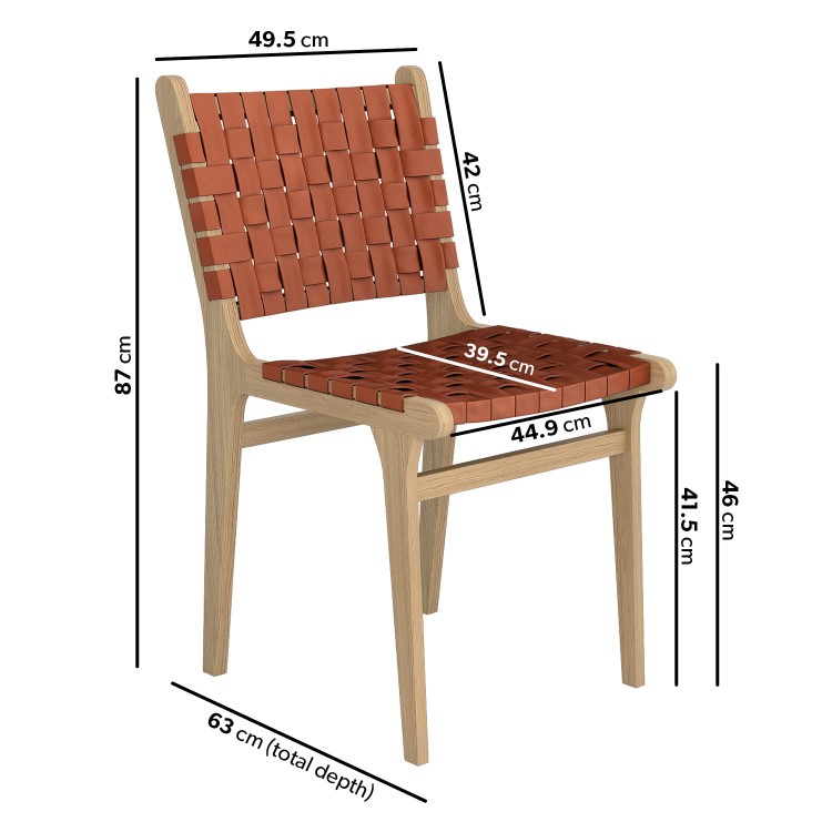 Oak Drop Leaf Dining Table Set with 2 Tan Faux Leather Chairs - Seats 2 - Rudy