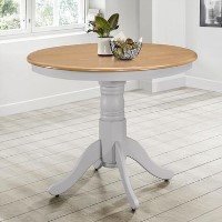 GRADE A1 - Rhode Island Round Dining Table in Grey