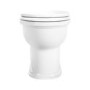 Back to Wall Rimless Toilet and Wooden Soft Close Seat with Chrome Hinges - Ripley