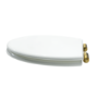 Back to Wall Rimless Toilet and Soft Close Seat with Brushed Brass Hinges - Ripley