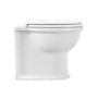 Back to Wall Rimless Toilet and Wooden Soft Close Seat with Chrome Hinges - Ripley