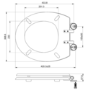 Close Coupled Rimless Toilet with Black Wooden Soft Close Seat – Ripley