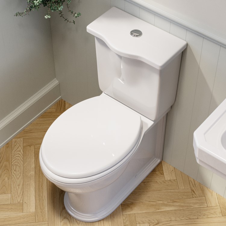 Close Coupled Rimless Toilet with Soft Close Seat - Ripley