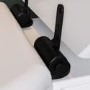Close Coupled Rimless Toilet with Soft Close Seat and Matt Black Fittings - Ripley