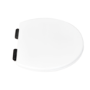 Close Coupled Rimless Toilet with Soft Close Seat and Matt Black Fittings - Ripley