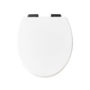 Close Coupled Rimless Toilet with Soft Close Seat and Matt Black Fittings - Ripley