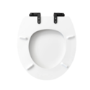 Close Coupled Rimless Toilet with Soft Close Seat and Matt Black Fittings - Ripley