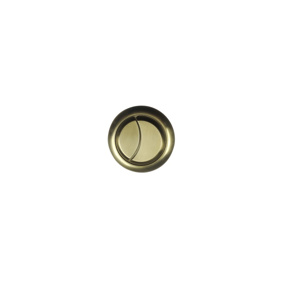 Close Coupled Rimless Toilet with Soft Close Seat and Brushed Brass Fittings - Ripley