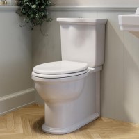 ONLY OPENED - Close Coupled Rimless Toilet with Soft Close Seat - Ripley