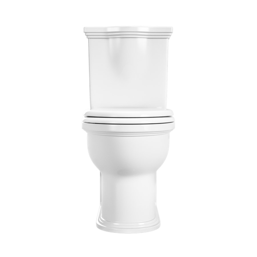 ONLY OPENED - Close Coupled Rimless Toilet with Soft Close Seat - Ripley