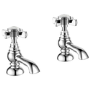 Chrome Traditional Basin Pillar Taps with Bath Filler Tap Pack - Ripley