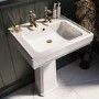 Traditional Full Pedestal 2 Tap Hole Basin 583mm - Park Royal