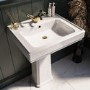 Traditional Full Pedestal 1 Tap Hole Basin 583mm - Park Royal