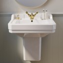 BUN/RIPPRSSPED/93570 Traditional Semi Pedestal 1 Tap Hole Basin 570mm - Ripley