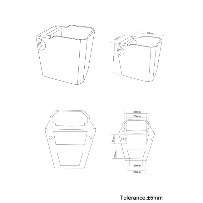 Traditional Semi Pedestal 1 Tap Hole Basin 570mm - Ripley