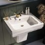 Traditional Semi Pedestal 1 Tap Hole Basin 583mm - Park Royal