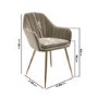 Large Round to Oval White Marble Effect Extendable Dining Table Set with 6 Mink Velvet Chairs - Seats 6 - Reine