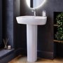 Full Pedestal 1 Tap Hole Basin 615mm - Roma