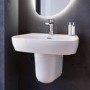 Semi Pedestal 1 Tap Hole Basin 615mm - Roma
