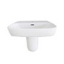 Semi Pedestal 1 Tap Hole Basin 615mm - Roma
