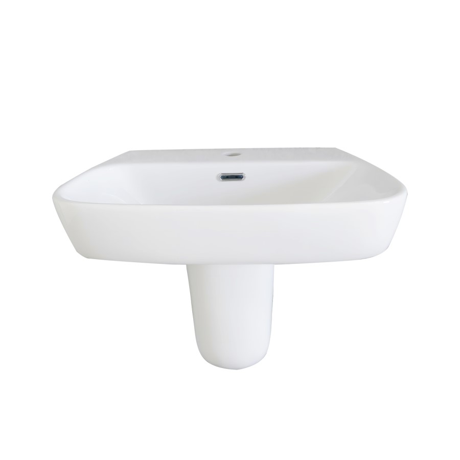 Semi Pedestal 1 Tap Hole Basin 615mm - Roma