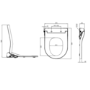 Addison Close Coupled Comfort Height Smart Bidet Japanese Toilet with Heated Seat - Purificare