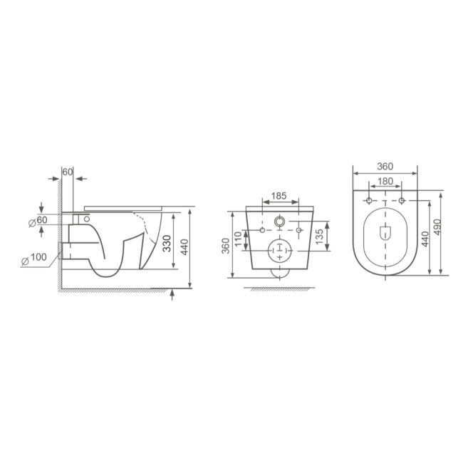 White Wall Hung Toilet with Soft Close Seat, White Glass Sensor Pneumatic Flush Plate, 1170mm Frame & Cistern - Roma