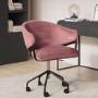 Pink Velvet Dressing Table Chair - Ronnie