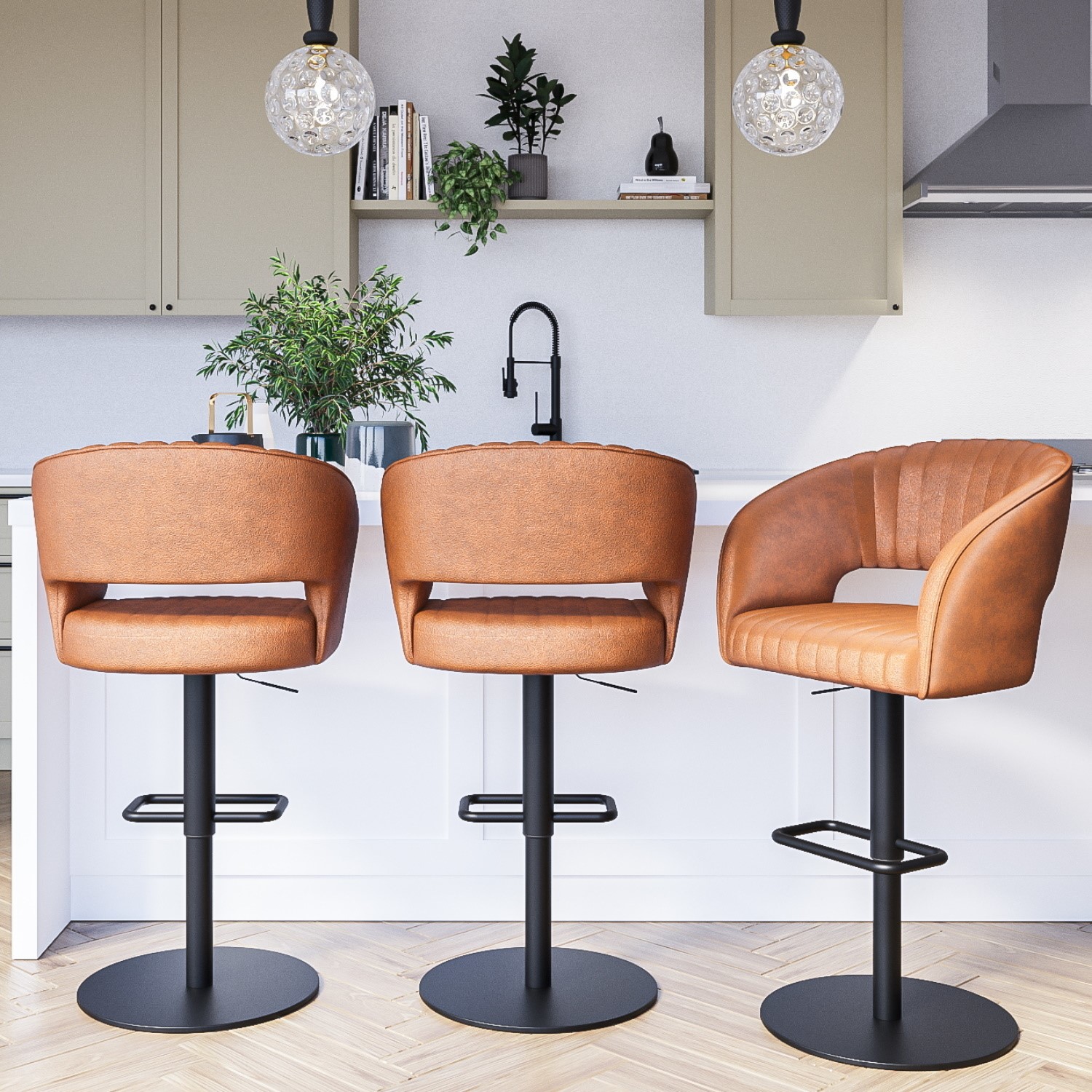 Leather Bar Chairs Portofino Modern Leather Bar Stool | Home Trends