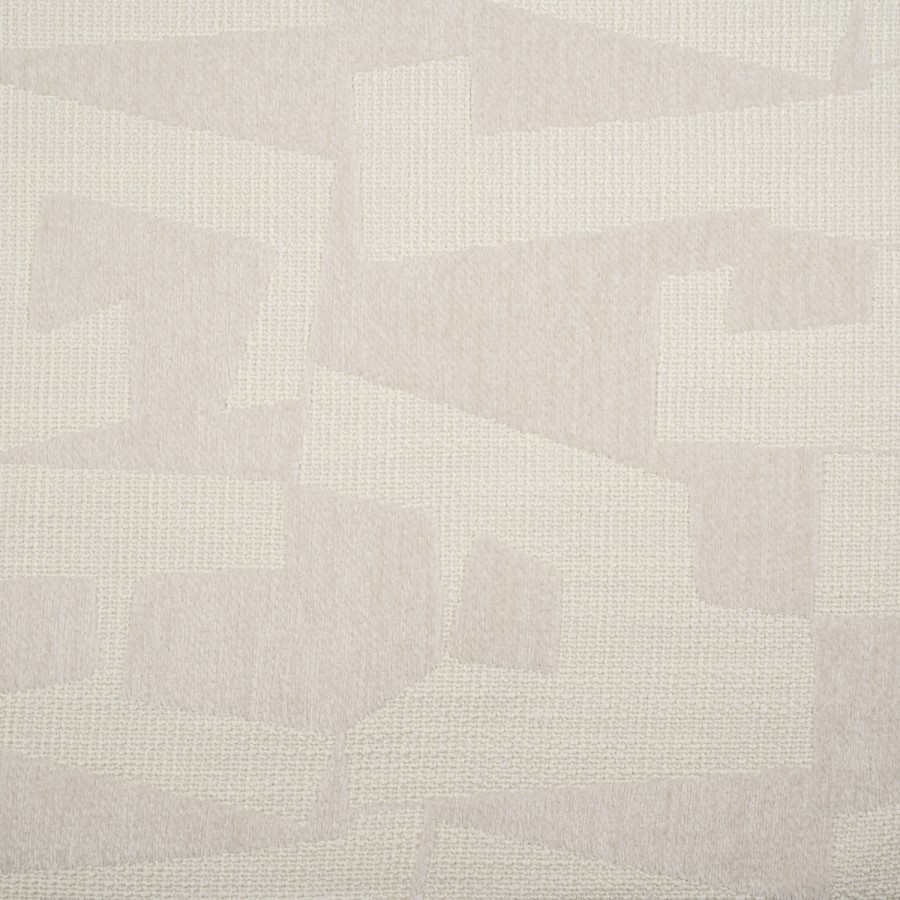 Beige Jacquard Patterned Fabric Accent Chair - Raya