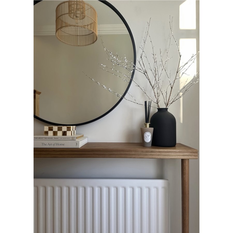 Extra Small & Narrow Solid Weathered Oak Radiator Cover - 80cm - Rayne