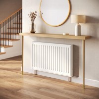 Large & Narrow Weathered Oak Radiator Cover - 150cm - Rayne