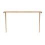 Large & Narrow Solid Weathered Oak Console Table - 150cm - Rayne