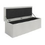 Grey Fabric Super King Ottoman Bed with Blanket Box - Safina