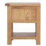 Solid Oak Bedside Table - Rustic Saxon Range