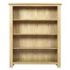 Solid Oak Storage Bookcase &amp; Shelving Unit - Rustic Saxon Range
