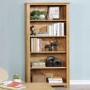 Tall Oak Bookshelf & Storage Unit - Rustic Saxon Range