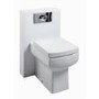 White Toilet Unit Bathroom Suite with Bath and Wall Hung Basin