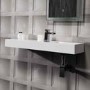 Sebring White Toilet Unit Bathroom Suite with Bath and Wall Hung Basin