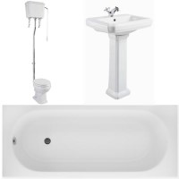 Taylor and Moore Traditional Basin and Toilet with Bath