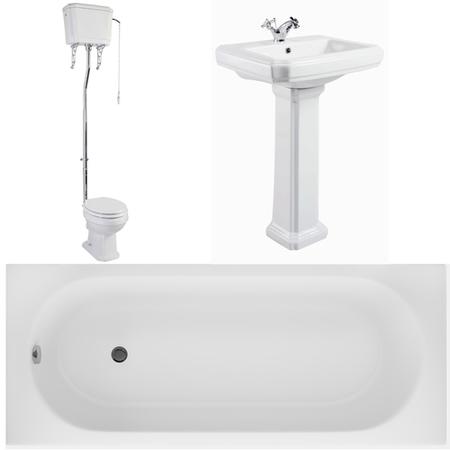 Taylor and Moore Traditional Basin and Toilet with Bath