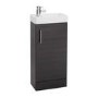 Moderno Black Ash Vanity Unit Bathroom Suite
