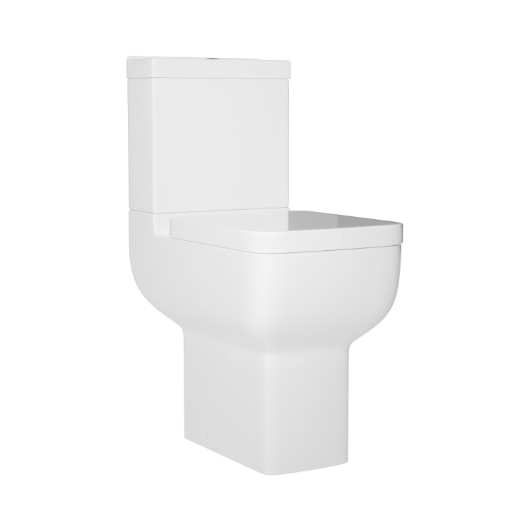 Close Coupled Comfort Height Corner Toilet with Soft Close Seat - Seren